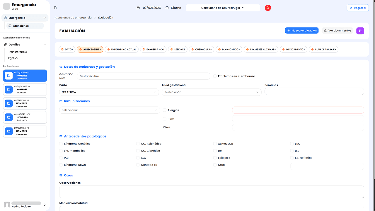 Sistema de Historia Clínica